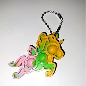Unicorn Pop It Keychain
